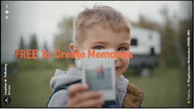 Lazydays RV Instagram Reel — community and the open road